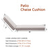 Ranu Extra Thick Outdoor Cushion Set – Beige Patio Chair Cushions | Outdoor Seat & Back Cushions | Weather-Resistant Outdoor Cushions | Kinwell Furniture